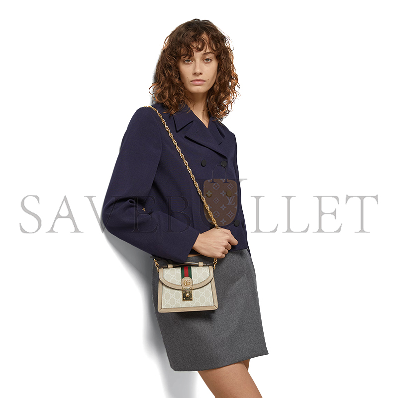 GUCCI OPHIDIA MINI TOP HANDLE BAG 696180 (17.5*13*6cm) GUCCI OPHIDIA MINI TOP HANDLE BAG 696180 (17.5*13*6cm)